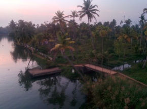Sunset at the backwaters